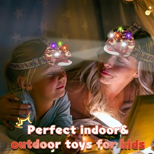 Miniatura 2 de Triceratops - Faro LED de dinosaurio para niños, equipo de camping, artículos esenciales, juguete de dinosaurio, linterna para niños, niñas