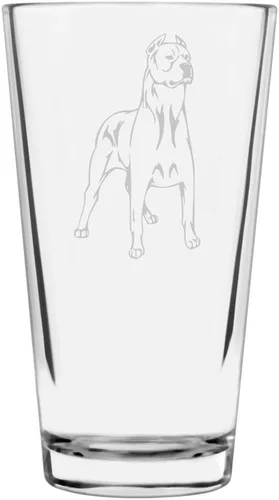 Miniatura 304 de Perro de Presa Canario - Vaso de pinta personalizado con temática de perro grabado multiusos, 16 onzas