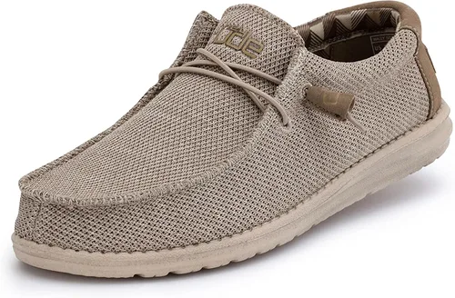 Hey Dude Zapatos Wally Sox Onyx para hombre varios colores mocasines con cordones cómodos y ligeros