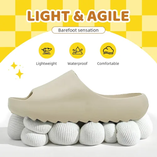 Miniatura 33 de Sandalias acolchadas para mujeres, hombres y niños, cómodas, antideslizantes, suaves, impermeables, para baño, ducha, sandalias acolchadas de suela
