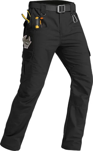 Miniatura 11 de Men's Tactical Pants Lightweight Water Resistant Cargo Pants Flex Ripstop EDC Work Hiking Outdoor Pants