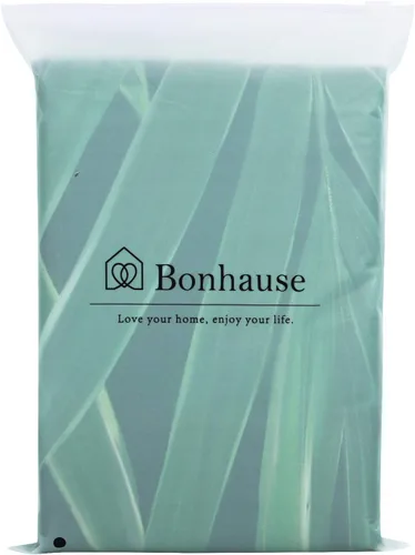 Miniatura 7 de Bonhause Cortina de ducha con hojas tropicales, diseño de naturaleza selva, hoja de palmera verde oscuro, planta Monstera, cortina de baño de 72 x