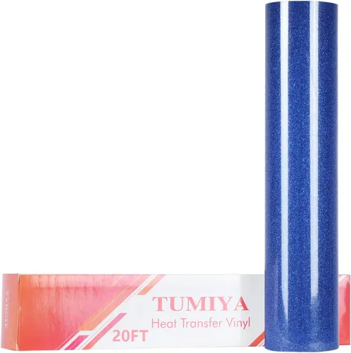 Miniatura 79 de TUMIYA Vinilo HTV - Vinilo de transferencia de calor de 12 pulgadas x 35 pies, vinilo dorado para planchar, rollo adhesivo brillante fácil de cortar