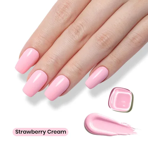 Miniatura 139 de Beetles - Esmalte de uñas de gel rosa claro, 0.5 fl oz, color rosa bebé, esmalte de gel que se absorbe con luz UV LED, arte de uñas de verano, salón