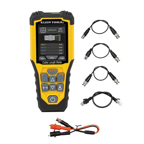 Miniatura 9 de Klein Tools VDV001819 Juego de herramientas, juego de prueba de instalación de cables con engarzadores, comprobador de cables Scout Pro 3