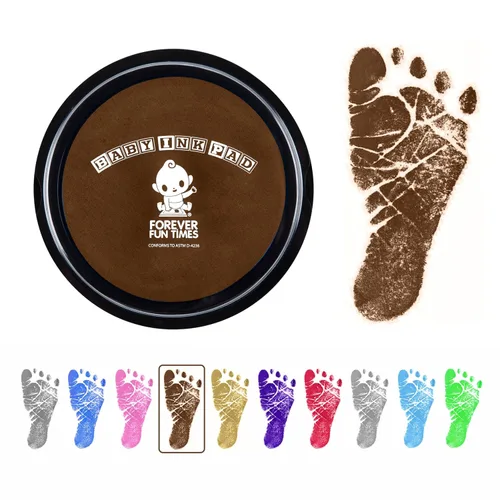 Miniatura 12 de Forever Fun Times - Kit de manos y huellas para bebés Obtén cientos de impresiones detalladas con una almohadilla de tinta segura para bebés