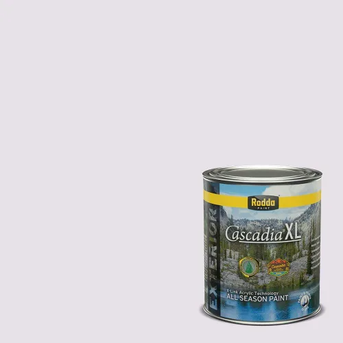Miniatura 108 de Rodda Paint CASCADIA XL Pintura e imprimación de satén exterior en uno, cuarto de galón, bikini lavanda