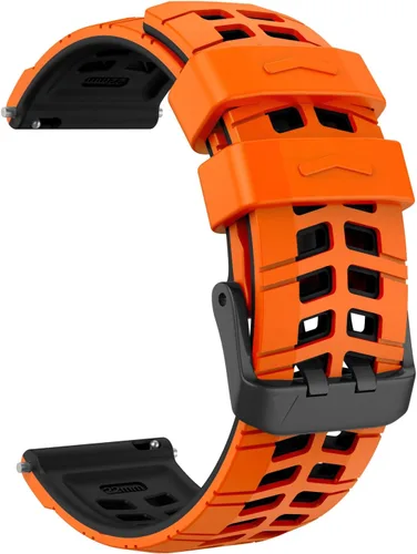 Miniatura 8 de OVERSTEP Correa de silicona de 0.866 in compatible con Garmin Vivoactive 4, Venu 2, Forerunner 265, 255, Samsung Gear S3 Frontire, Galaxy Watch