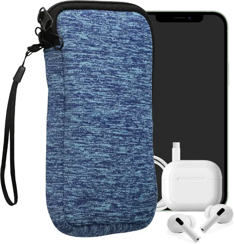 Miniatura 81 de kwmobile Funda universal para teléfono tamaño XS - 3,5/4 pulgadas - Funda de neopreno para teléfono inteligente con cremallera - Funda impermeable