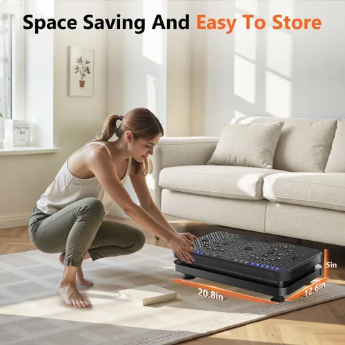 Miniatura 7 de AXV Vibration Plate Fitness Platform Exercise Machine Vibrating Shaking Full Body Shaker Workout Vibrate Stand Shake Board Sport Gym for Weight Loss