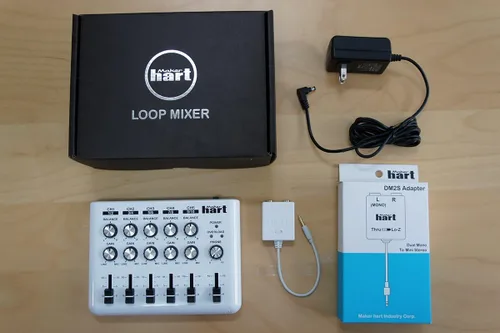 Miniatura 2 de Loop Mixer, mezclador de audio portátil, con estéreo 5 x 3.5 milímetros; entradas 10 x 1/4 pulgadas y 3 salidas, Loop