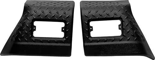 Miniatura 3 de KUAFU Guardabarros para chip de insectos, armadura frontal compatible con Jeep Wrangler TJ 1997-2006 Reemplazo para 11650.20 negro texturizado