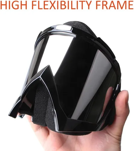 Miniatura 7 de Gafas de Casco de Motocross para ATV Dirt Bike, Gafas de Carreras de Motocicleta UV400 Anti-Empañamiento Resistentes a Rayones e Impactos, Gafas