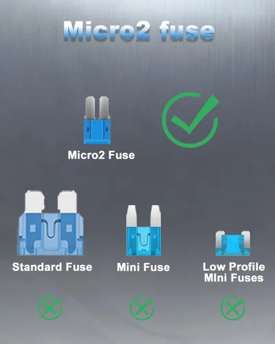 Miniatura 3 de Riseuvo Kit de 126 fusibles Micro 2 – Micro2 ATR Kit surtido de fusibles de cuchilla automotriz para automóvil, barco, RV, camión, SUV reemplazo