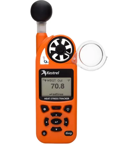 Miniatura 10 de Kestrel 5400 Heat Stress Tracker Pro con eslabón, brújula y soporte de paleta, naranja