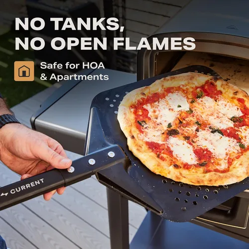 Miniatura 6 de Current® Horno eléctrico inteligente Model P para pizza, 12 pulgadas, 850 °F máximo, 5 modos de cocción, conectividad de aplicación para monitoreo