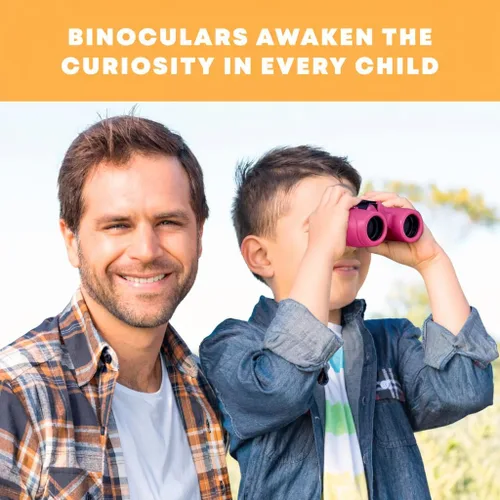 Miniatura 47 de Binoculares para niños – Juguete perfecto para niños pequeños y niñas – Juego extenso que incluye lupa y brújula – Potente aumento 8 x 21 – niños