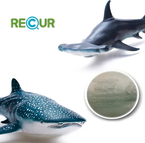 Miniatura 3 de Gemini&Genius Juguetes de Tiburón Ballena y Tiburón Martillo, Figuras de Acción de Animales Marinos del Océano, Conjunto de Juguetes