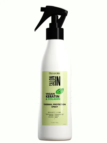 Miniatura 8 de Salon In by Recamier - Tratamiento sin enjuague de queratina vegana Tratamiento sin enjuague para el cabello con queratina vegana y colágeno