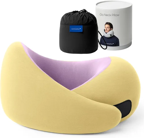 Miniatura 8 de Ostrichpillow Go Almohada Cervical, Almohadas de Viaje para Aviones, Almohada de Viaje de Espuma Viscoelástica Premium, Diseño Ergonómico 360º