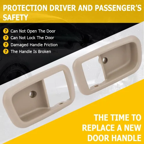 Miniatura 2 de OCPTY Manijas de puerta interiores delanteras del conductor izquierdo del pasajero lado derecho de repuesto para Toyota Tundra 2000-2006 para Toyota