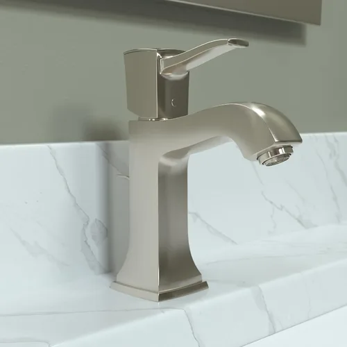 Miniatura 2 de hansgrohe Metropol 31300821 - Grifo clásico clásico para lavabo de baño de 1 manija y 8 pulgadas de alto en níquel cepillado, 31300821