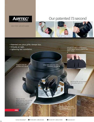 Miniatura 4 de Rectorseal 81913 Airtec difusores de aire