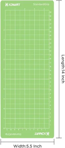 Miniatura 4 de Xinart Alfombrillas de corte para Cricut Joy, 5 alfombrillas de 4.5 x 12 pulgadas (paquete de 3 ligeras + 2 unidades estándar), variedad