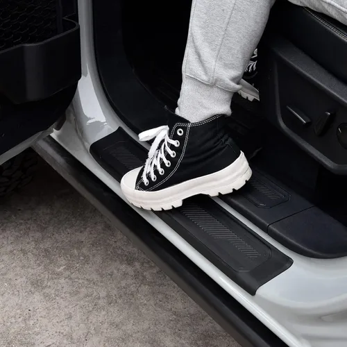 Miniatura 2 de 4 protectores de umbral de puerta para Bronco 2021-2023, protectores de umbral de puerta de elastómero termoplástico antiarañazos para Ford Bronco