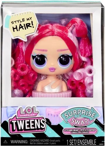 Miniatura 11 de L.O.L. Surprise! Tweens Surprise Swap - Cabezales de peinado que incluyen fabulosos accesorios para el cabello y un hermoso cabello, gran regalo