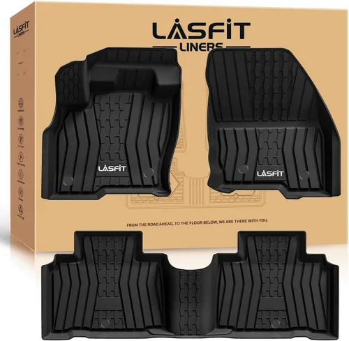 Miniatura 10 de LASFIT Tapetes de elastómero termoplástico para 1a y 2a fila de asientos de auto, para todo tipo de clima