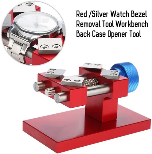Miniatura 8 de Herramienta de eliminación de bisel de reloj rojoplateado, abridor de bisel de reloj, herramienta profesional de reparación de bisel de reloj rojo