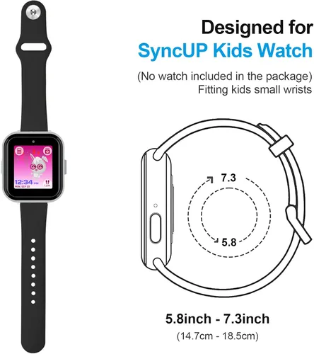 Miniatura 2 de NewJourney Correa de reloj SyncUP Kids 2/1, paquete de 3 correas compatibles con Tmobile Sync UP Kids Watch 2/1, correa deportiva de silicona suave