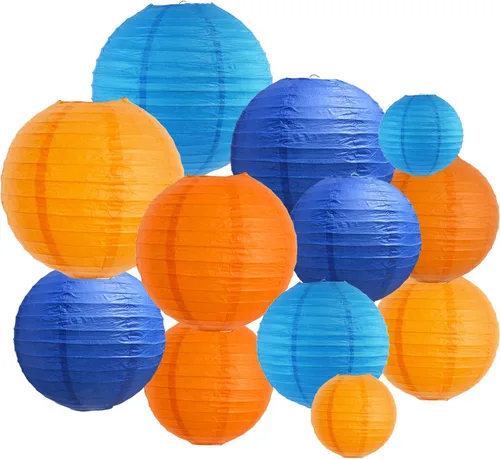 Miniatura 41 de BEISHIDA Faroles de Papel Blancos de 12 Pulgadas Decorativos Chinos/Japoneses Colgantes Redondos de Papel Lámparas para Cumpleaños, Bodas, Navidad