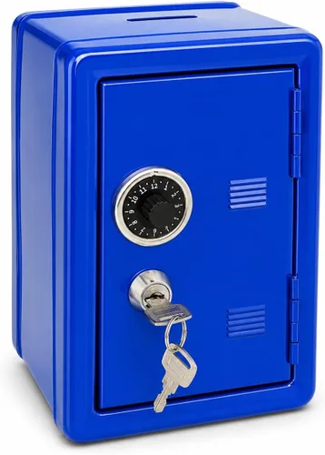 Miniatura 9 de Alcancía segura para niños, caja fuerte de metal con llave, caja de ahorro de dinero para niños y niñas, los mejores bancos de regalo