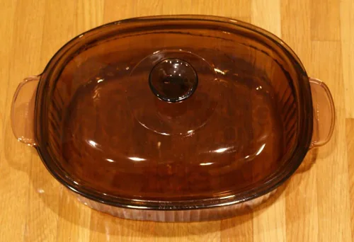 Miniatura 3 de Corning Vision Visions - Cacerola ovalada con tapa (4 L) cubierta de ámbar