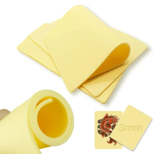 Miniatura 9 de Skins de práctica de tatuajes de piel falsa de 0.118 in - Usiriy Tattoo Skins 5pcs 8x12" 0.118 in de grosor sintético suave silicona piel práctica