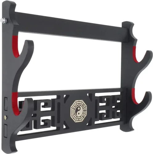 Miniatura 9 de Soporte acolchado para montaje en pared, soporte para espada samurái, estante de exhibición chino Tai Chi Bagua