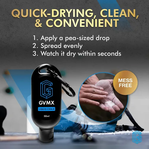 Miniatura 4 de 50ML/100ML/400ML Superior Grip Premium Liquid Chalk. Long Lasting Mess-Free Gym Chalk for Weightlifting, Gymnastics, Climbing. Fast Drying