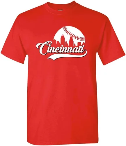 Miniatura 5 de Xtreme Apparrel Cityscape Skyline - Camiseta para hombre para fanáticos del béisbol Miami - Camisa negra