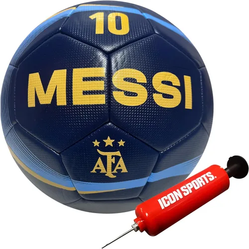 Miniatura 14 de Icon Sports Balón de fútbol de la Asociación Argentina de Fútbol con licencia Messi-Blanco