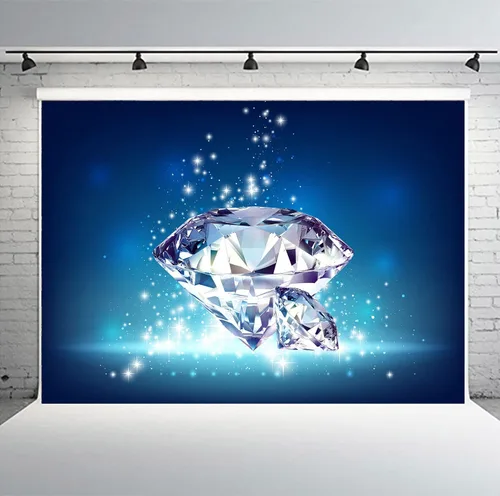 Miniatura 11 de Telón de fondo de diamantes brillantes para decoración de boda, gemas de diamantes de cristal grandes (sin brillantina), telón de fondo de fotos
