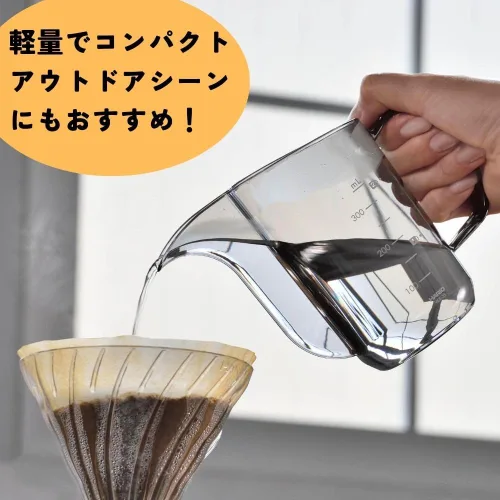 Miniatura 3 de Hario V60 - Hervidor de goteo "Air", 11.8 fl oz, negro transparente