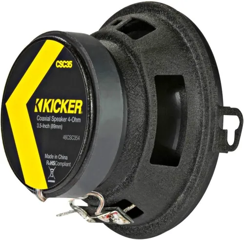 Miniatura 3 de KICKER 46CSC354 Serie CS CSC35 altavoces coaxiales de 3.5 pulgadas (89mm), 4 ohmios (par)