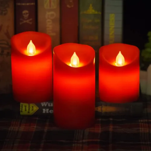 Miniatura 2 de Velas LED sin llama operadas por batería, velas eléctricas realistas con control remoto, parpadean como cera real, 4/5/6 pulgadas, 3