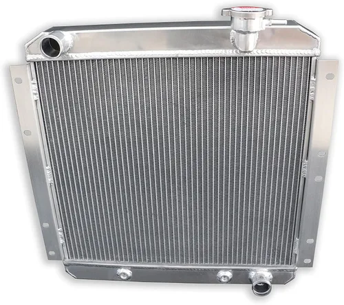 Radiador de aluminio completo de 3 filas para 1958-1984 1959 1960 Toyota Land Cruiser FJ40 FJ45 6CYL 3.9 4.2 modelos, plata.