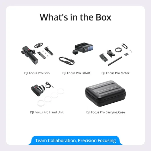 Miniatura 5 de DJI Focus Pro Combo Todo en Uno, Sistema de Control de Lente AMF, Enfoque de Sujeto a 20 Metros, 76,800 Puntos de Alcance LiDAR, Reconocimiento AI