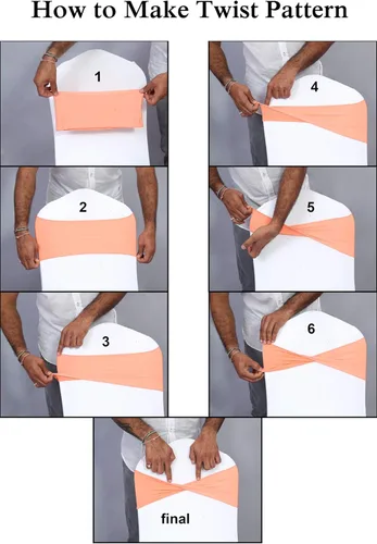 Miniatura 4 de MDS Paquete de 100 bandas de elastano para silla, bandas lisas sin hebilla, reutilizables, elásticas, para decoración de bodas, recepciones, Azul