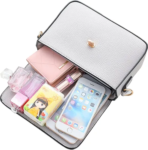 Miniatura 7 de Covelin Bolso bandolera pequeño de cuero para mujer
