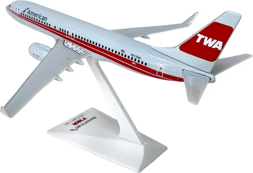 Miniatura 2 de American TWA 737-800 Escala 1:200 - Modelo de avión de plástico a presión - Réplica coleccionable de American TWA Airlines Parte #ABO-73780H-035